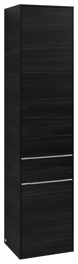 Villeroy & Boch Hochschrank Subway 3.0 C59000, 400 x 1710 x 362 mm, 2 Türen, 1 Auszug, links Anschlag, Black Oak