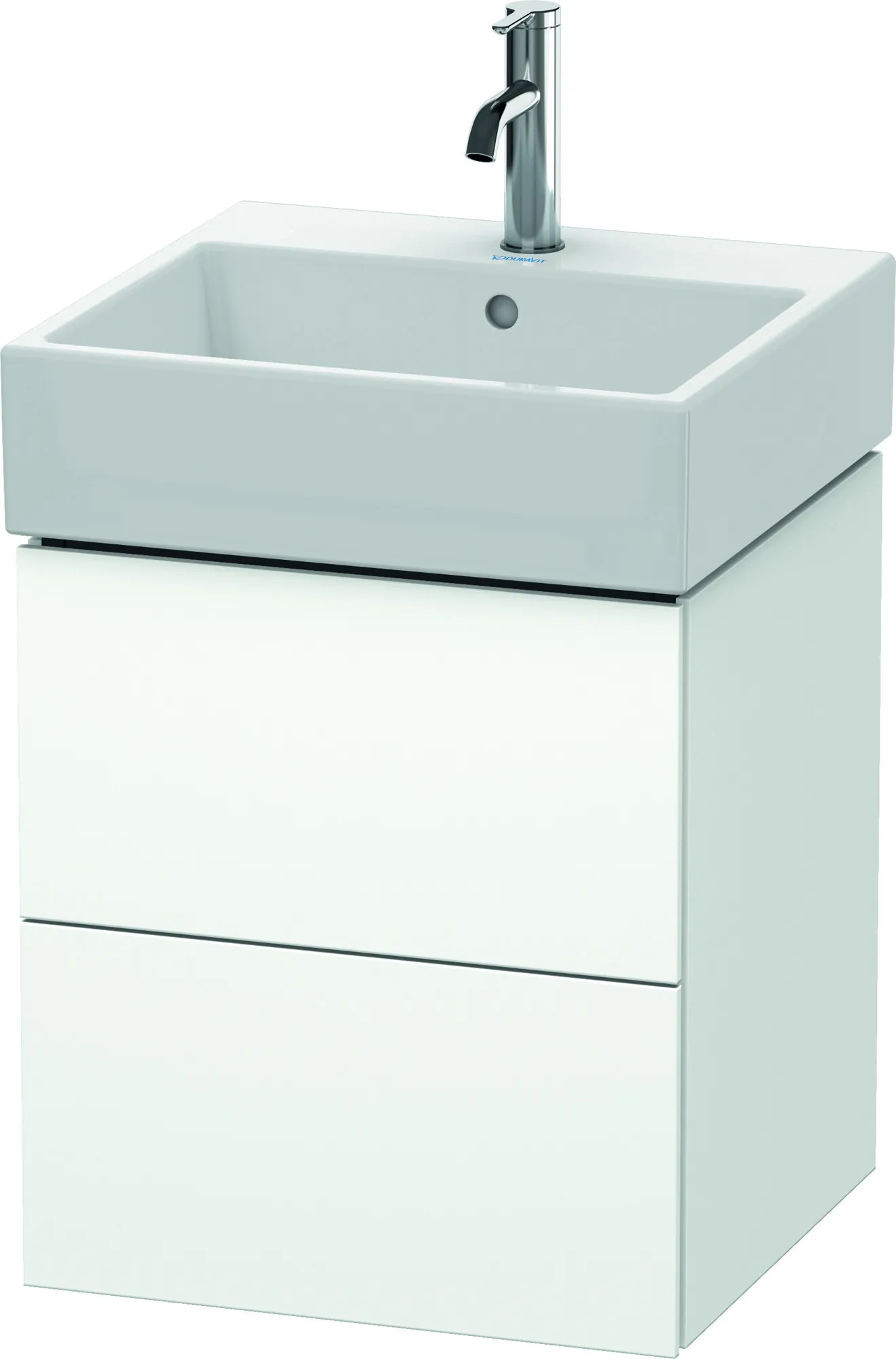Duravit Waschtischunterschrank wandhängend „L-Cube“ 48,4 × 54,4 × 45,9 cm Weiß Matt Duravit Waschtischunterschrank wandhängend „L-Cube“ 48,4 × 54,4 × 45,9 cm Weiß Matt