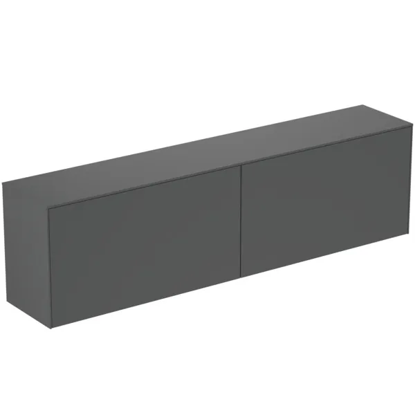 Ideal Standard Waschtischunterschrank „Conca“ 198,7 × 55 × 37,3 cm Anthrazit matt lackiert Ideal Standard Waschtischunterschrank „Conca“ 198,7 × 55 × 37,3 cm Anthrazit matt lackiert