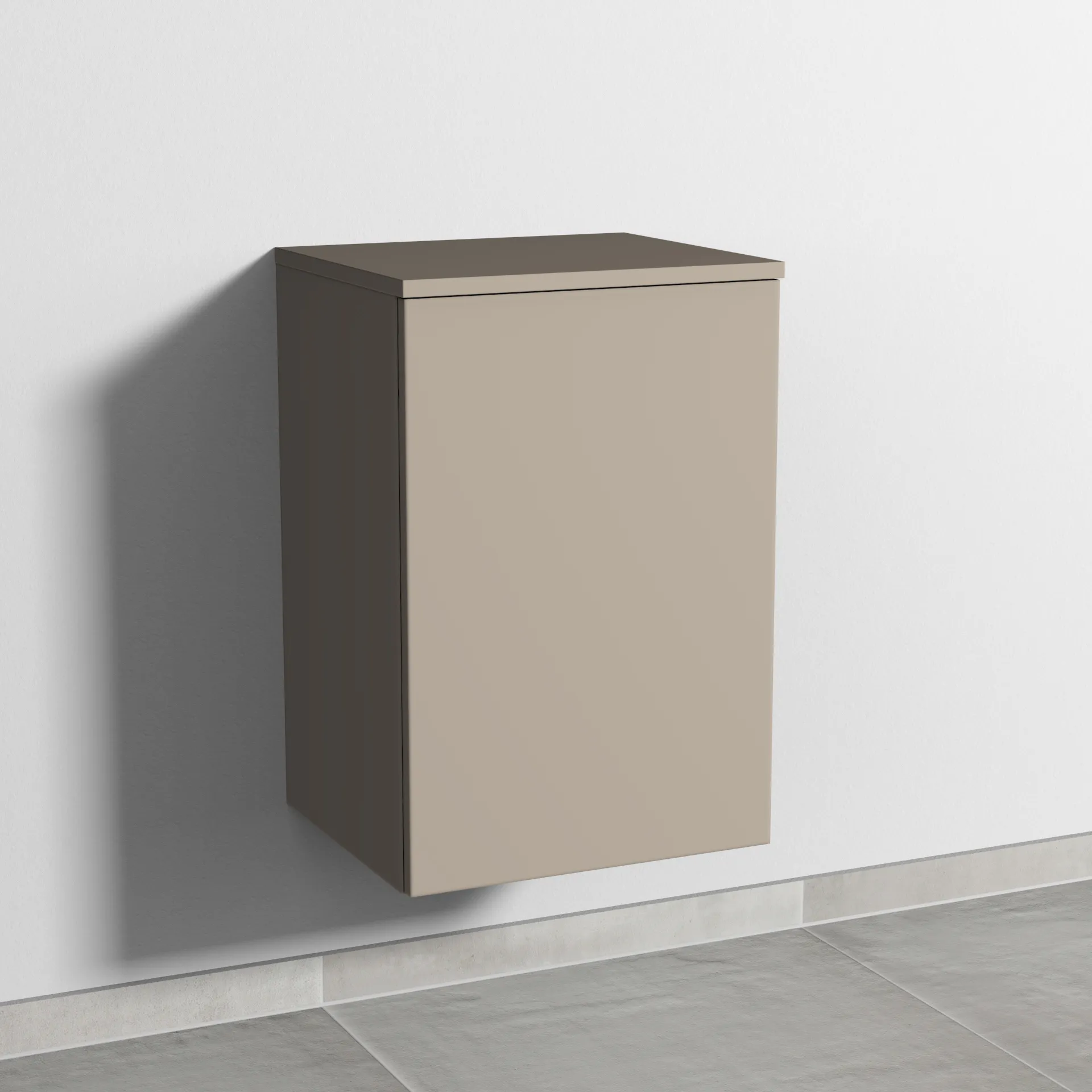 Sanipa Unterschrank „3way“ 400 × 580 × 345 mm Anschlag rechts, in Sandgrau (matt), Anschlag rechts