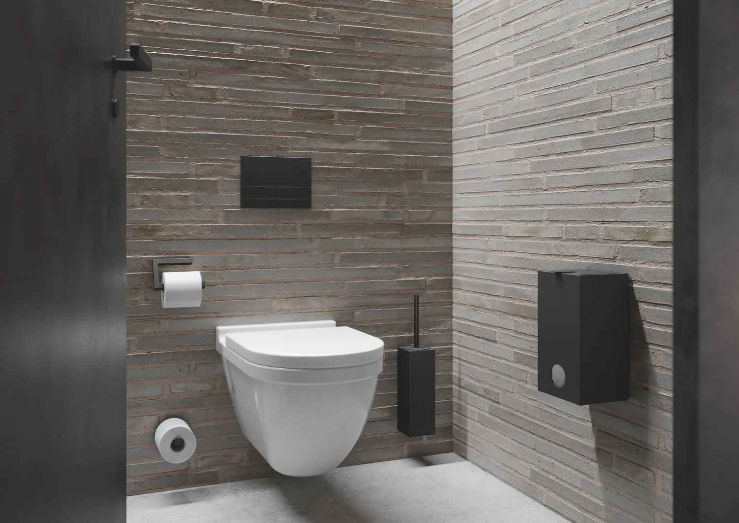 HEWI Reservetoilettenpapierhalter „System 900Q“ in Befestigung verdeckt HEWI Reservetoilettenpapierhalter „System 900Q“ in Befestigung verdeckt