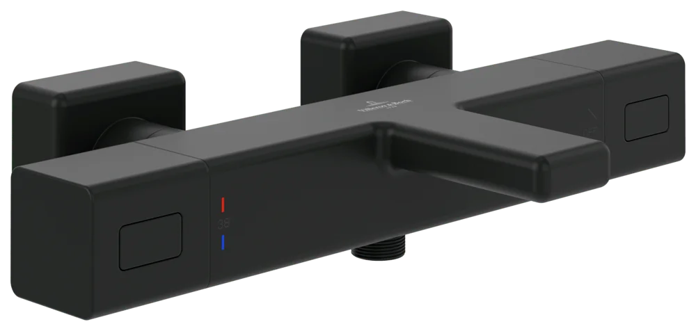 Villeroy & Boch Badewannenthermostat Universal Taps & Fittings TVT000002000, 317x65x202mm, Eckig, Matt Black Villeroy & Boch Badewannenthermostat Universal Taps & Fittings TVT000002000, 317x65x202mm, Eckig, Matt Black
