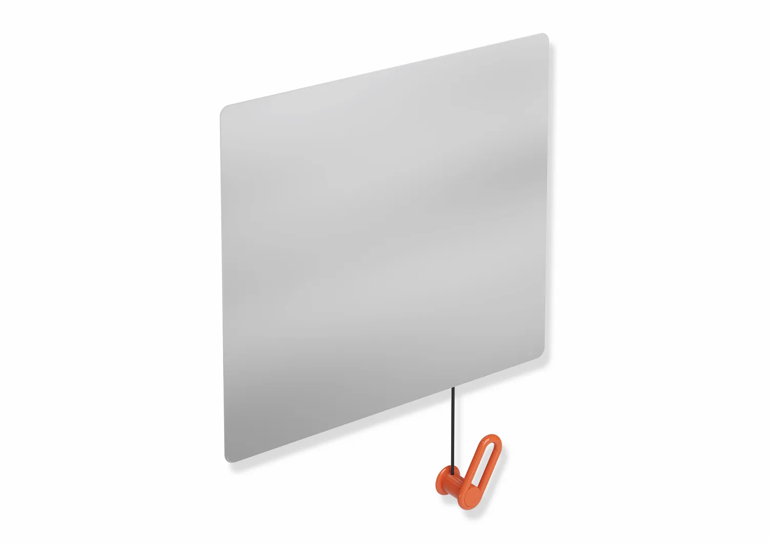 HEWI Kippspiegel „Serie 801“ 60 × 54 cm in Koralle HEWI Kippspiegel „Serie 801“ 60 × 54 cm in Koralle