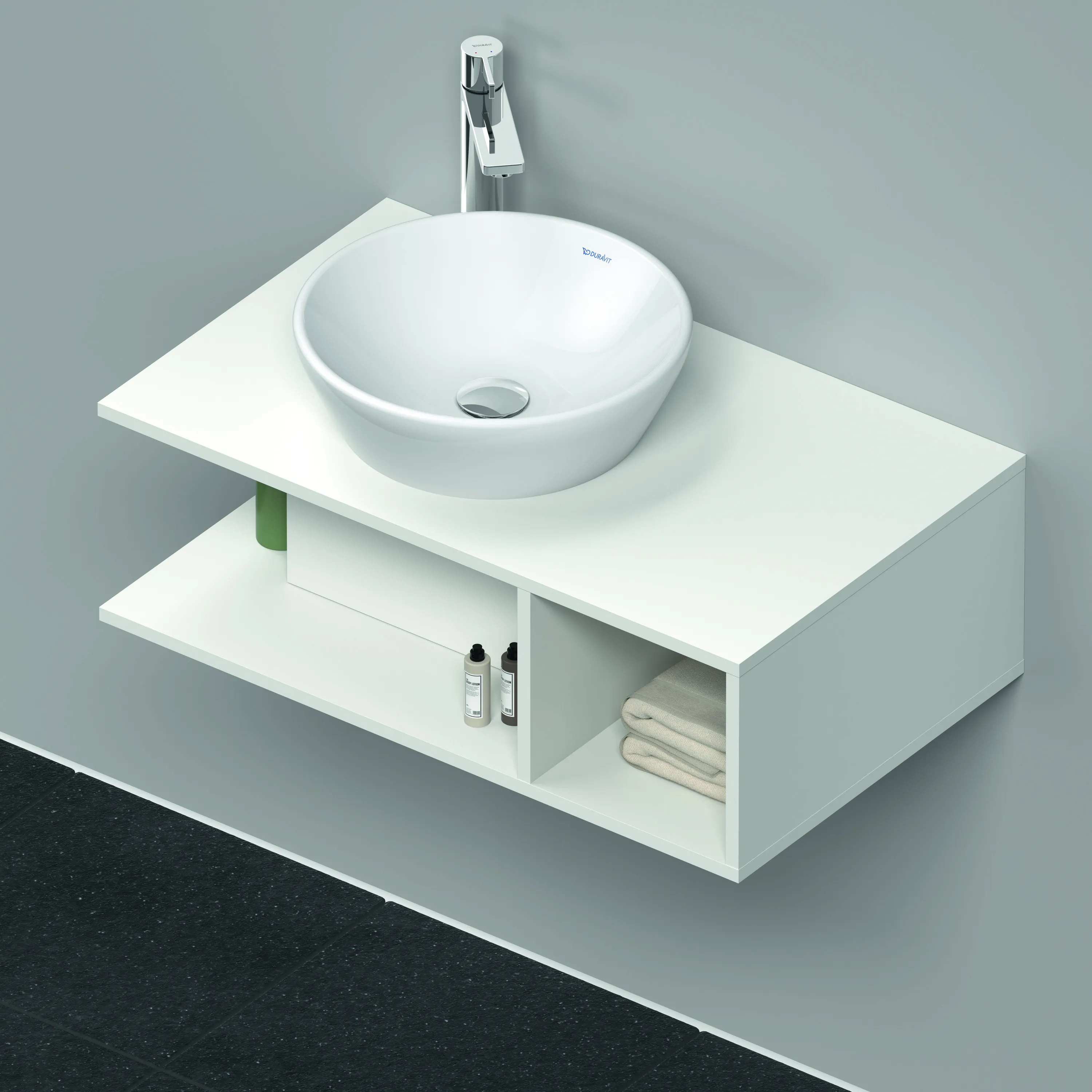 Duravit Waschtischunterschrank wandhängend „D-Neo“ 80 × 26 × 48 cm Weiß Matt