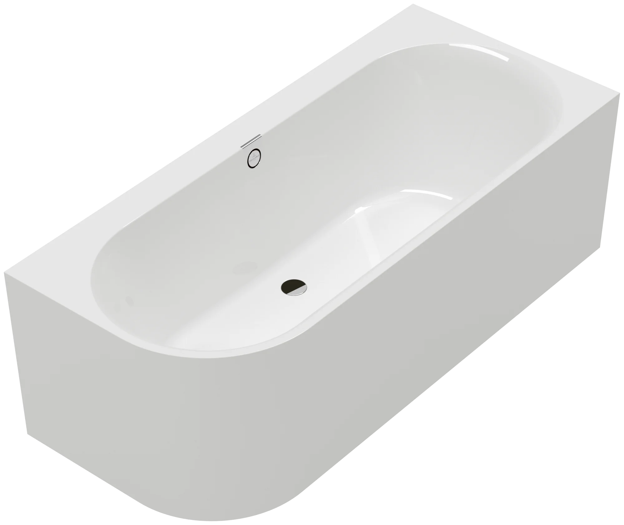 Villeroy & Boch Oberon 2.1 Combipool Comfort (CC), 1800x800 mm, weiß Alpin, Vorwand-Badewanne mit Whirlpoolsystem, 440 mm Innentiefe