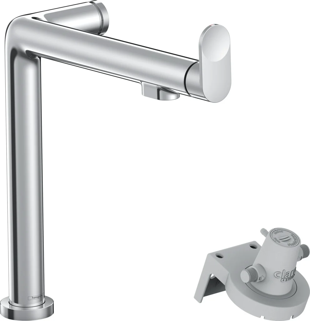 Hansgrohe Aqittura M91 FilterSystem 240, Einhebel-Küchenmischer mit Chrom-Optik und Laminarstrahl, Schwenkbereich einstellbar auf 60° oder 110°, maximale Durchflussmenge 7 l/min Hansgrohe Aqittura M91 FilterSystem 240, Einhebel-Küchenmischer mit Chrom-Optik und Laminarstrahl, Schwenkbereich einstellbar auf 60° oder 110°, maximale Durchflussmenge 7 l/min