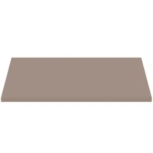 Ideal Standard Waschtischplatte i.life B ohne Ausschnitt, 602x507x18mm, Greige matt