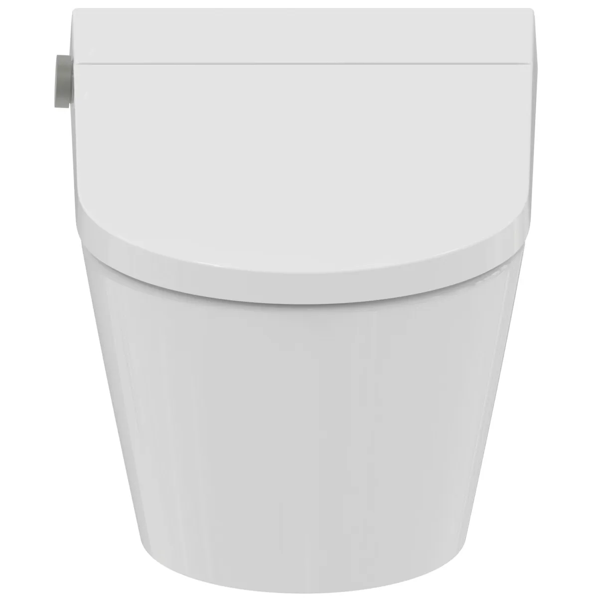 Wandtiefspül-WC mit Sitz i.life E ohne Spülrand mit Duschfunktion Weiß