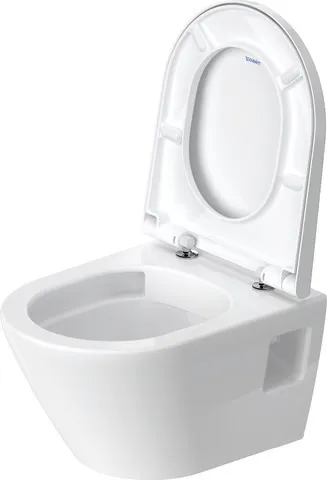 Duravit Wand-Tiefspül-WC Compact inkl. WC-Sitz „D-Neo“ 37 × 48 × 40 cm, Befestigung sichtbar, ohne Spülrand