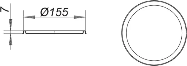 RENO-Rahmen, rund, d: 155 mm RENO-Rahmen, rund, d: 155 mm
