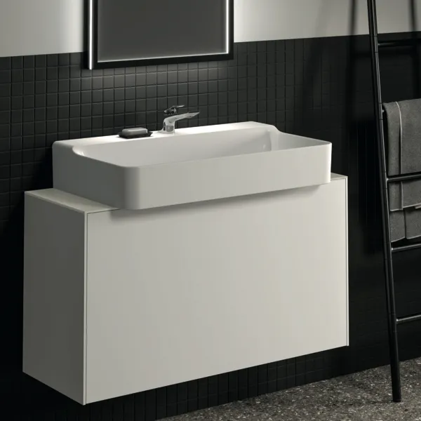 Ideal Standard Waschtischunterschrank „Conca“ 100 × 54 × 37,3 cm Weiß matt lackiert Ideal Standard Waschtischunterschrank „Conca“ 100 × 54 × 37,3 cm Weiß matt lackiert