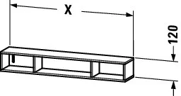 Duravit Regalelement „L-Cube“ Duravit Regalelement „L-Cube“