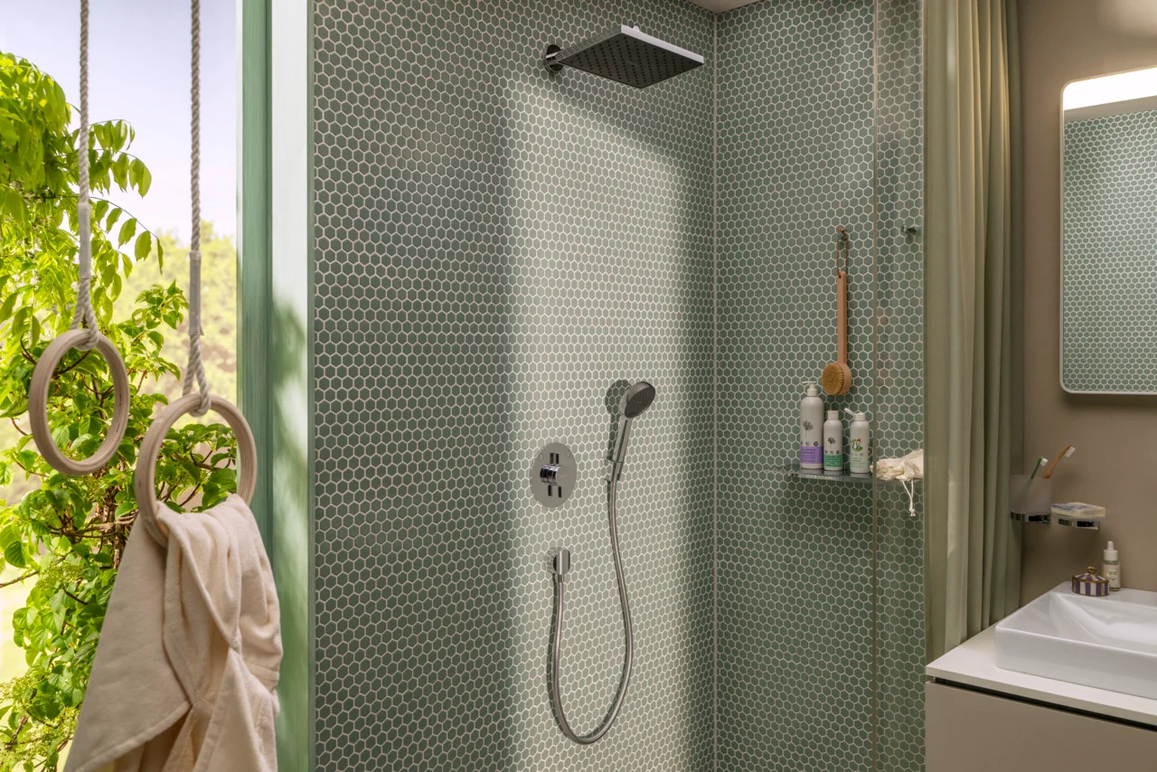 Activera Q Kopfbrause 290/180 1jet EcoSmart, Oberfläche: Chrom