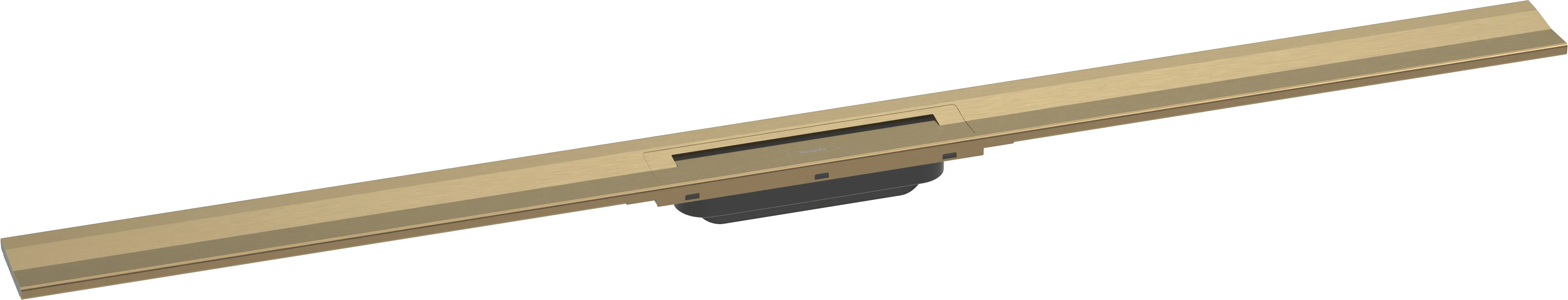Hansgrohe RainDrain Flex Duschrinne 1200 mm, wandangebunden, Brushed Bronze, höhenverstellbar um 10 mm, bis zu 60 l/min Ablaufleistung