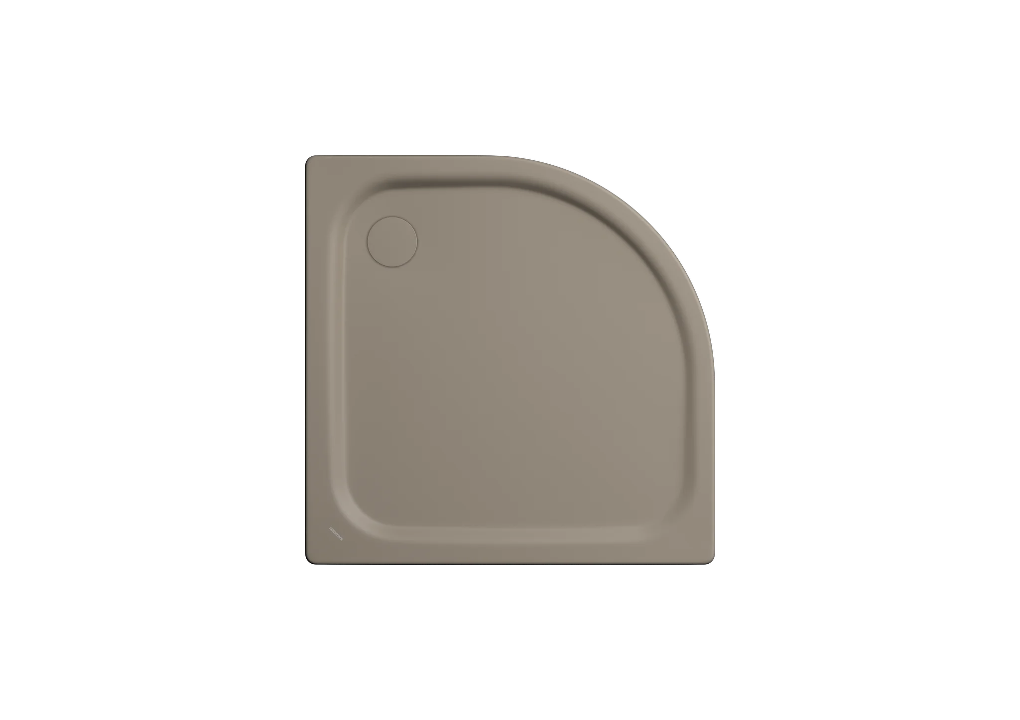 Kaldewei ZIRKON MIT WANNENTRÄGER Duschfläche, warm grey 60, 1000x800x35 mm, Viertelkreisform, erhöhter Einbau, Eckablauf Kaldewei ZIRKON MIT WANNENTRÄGER Duschfläche, warm grey 60, 1000x800x35 mm, Viertelkreisform, erhöhter Einbau, Eckablauf