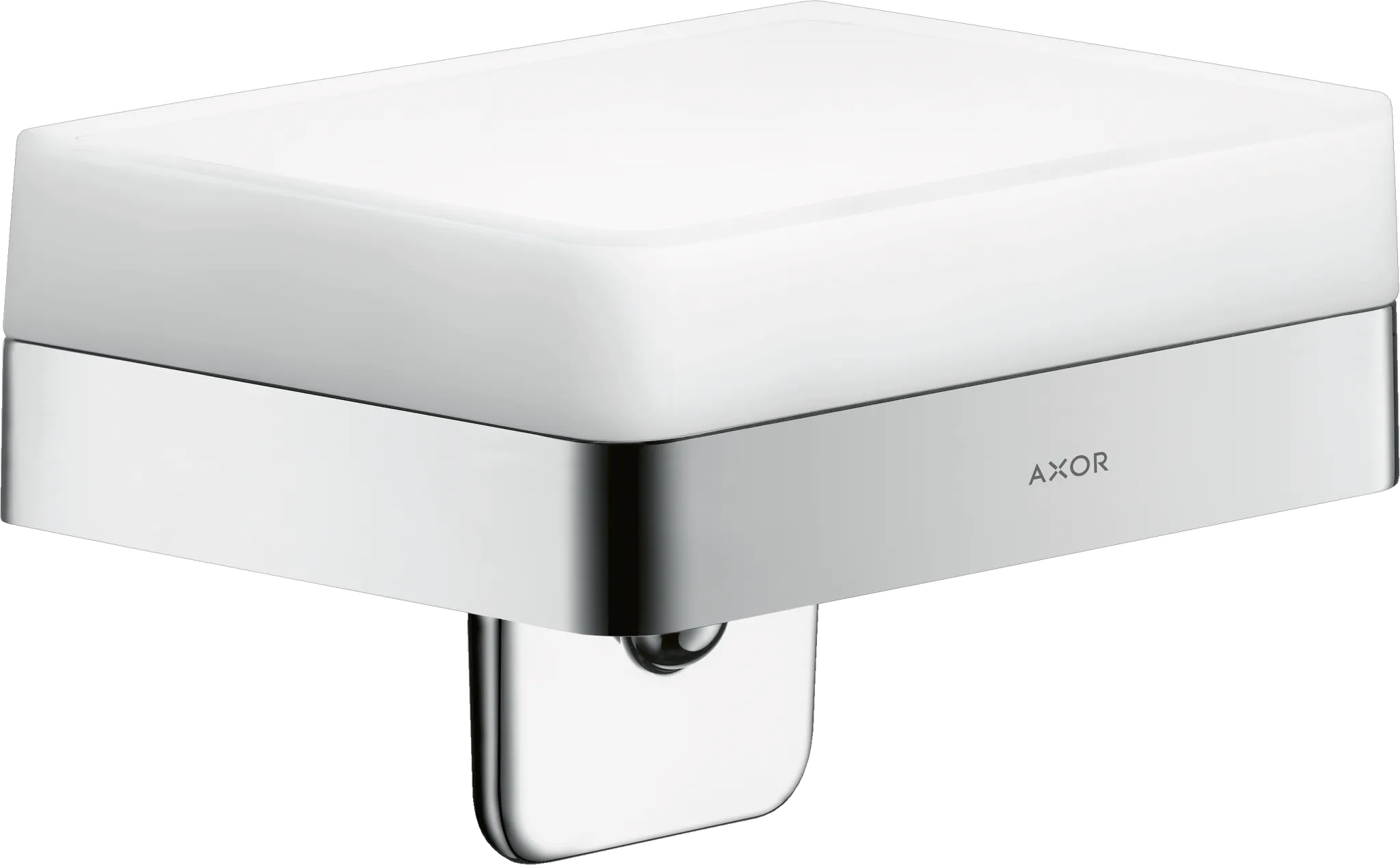 Hansgrohe AXOR Universal Softsquare Lotionspender mit Ablage, Chrom Hansgrohe AXOR Universal Softsquare Lotionspender mit Ablage, Chrom