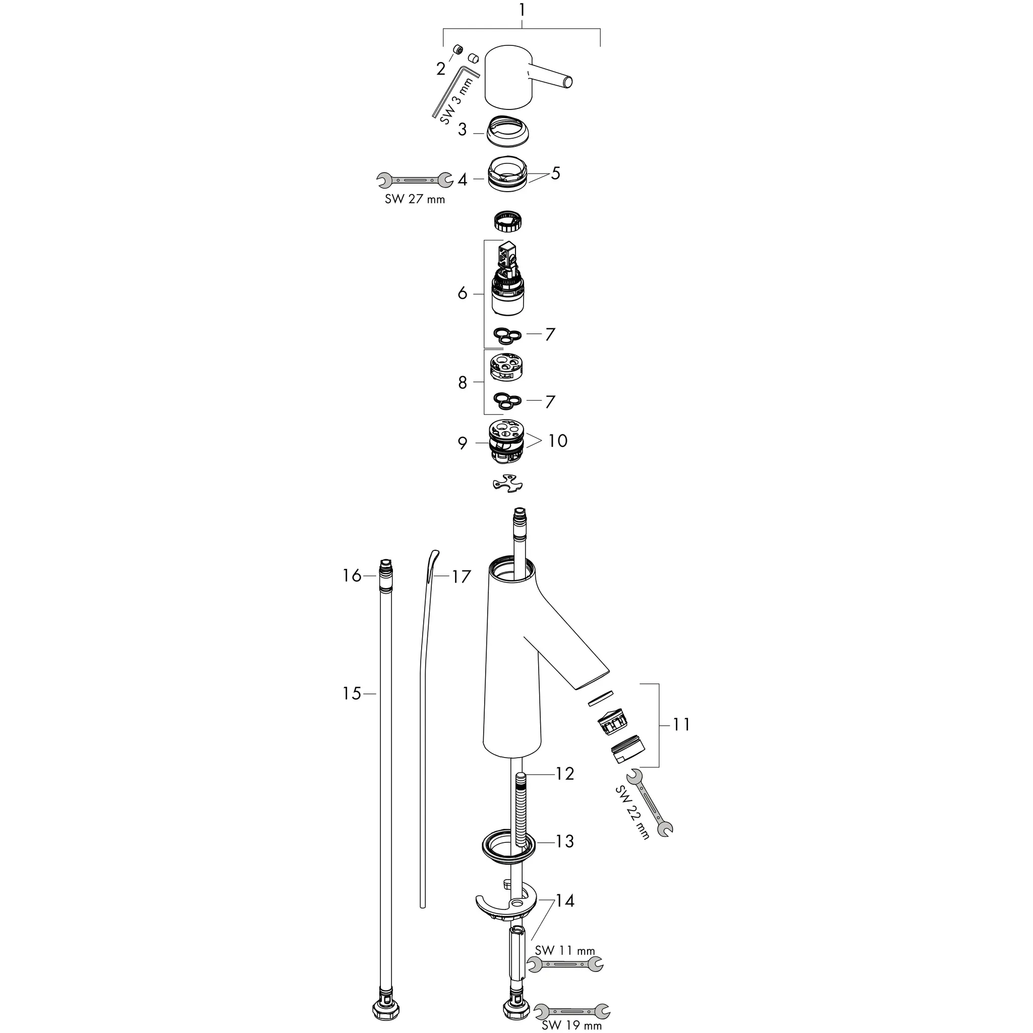Waschtischmischer 100 Talis S chrom Waschtischmischer 100 Talis S chrom