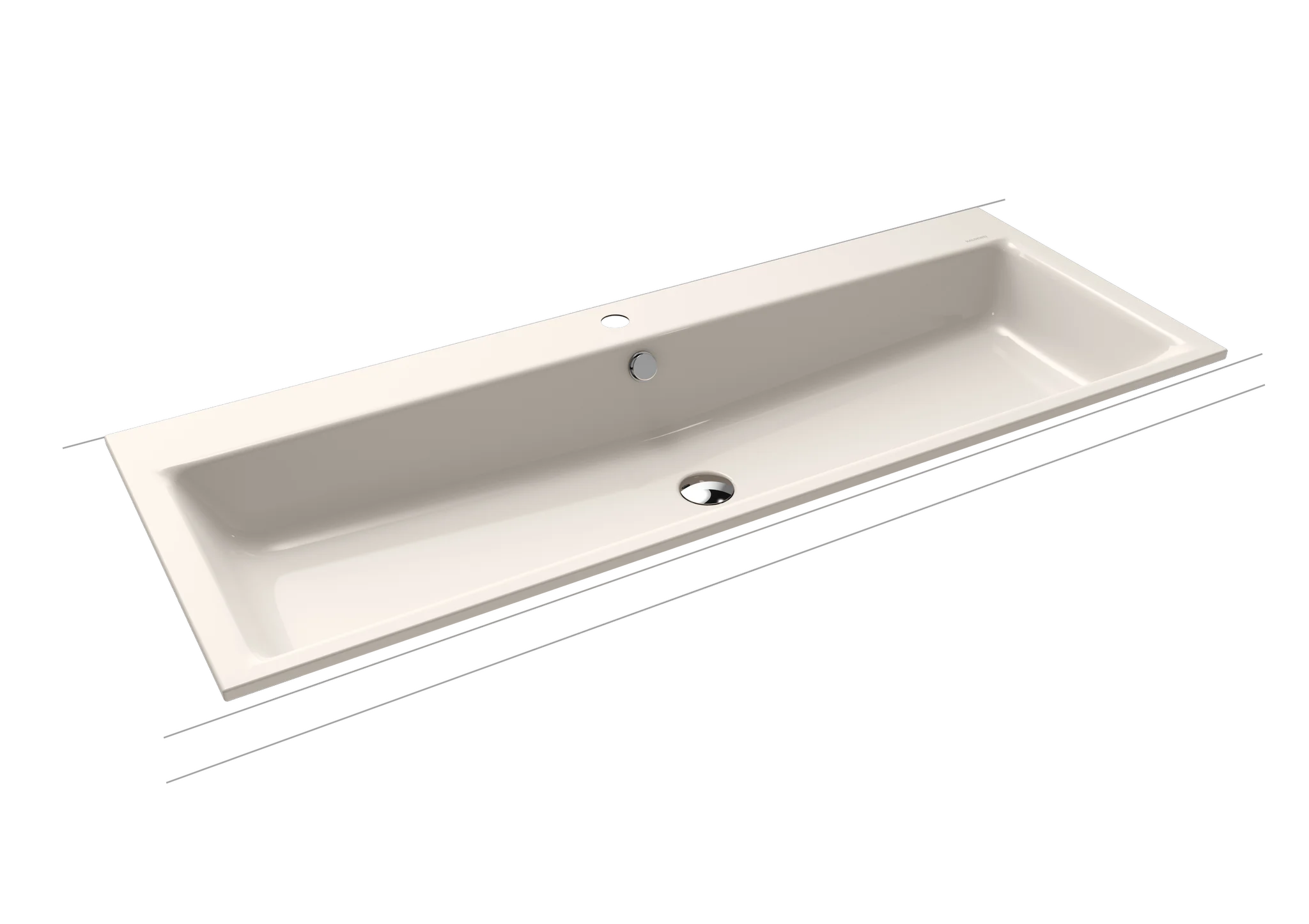 Kaldewei PURO Einbauwaschtisch, 1200x460 mm, Alpinweiß, Perl-Effekt, Antidröhn, mit Überlauf, 1er Hahnlochbohrung Kaldewei PURO Einbauwaschtisch, 1200x460 mm, Alpinweiß, Perl-Effekt, Antidröhn, mit Überlauf, 1er Hahnlochbohrung