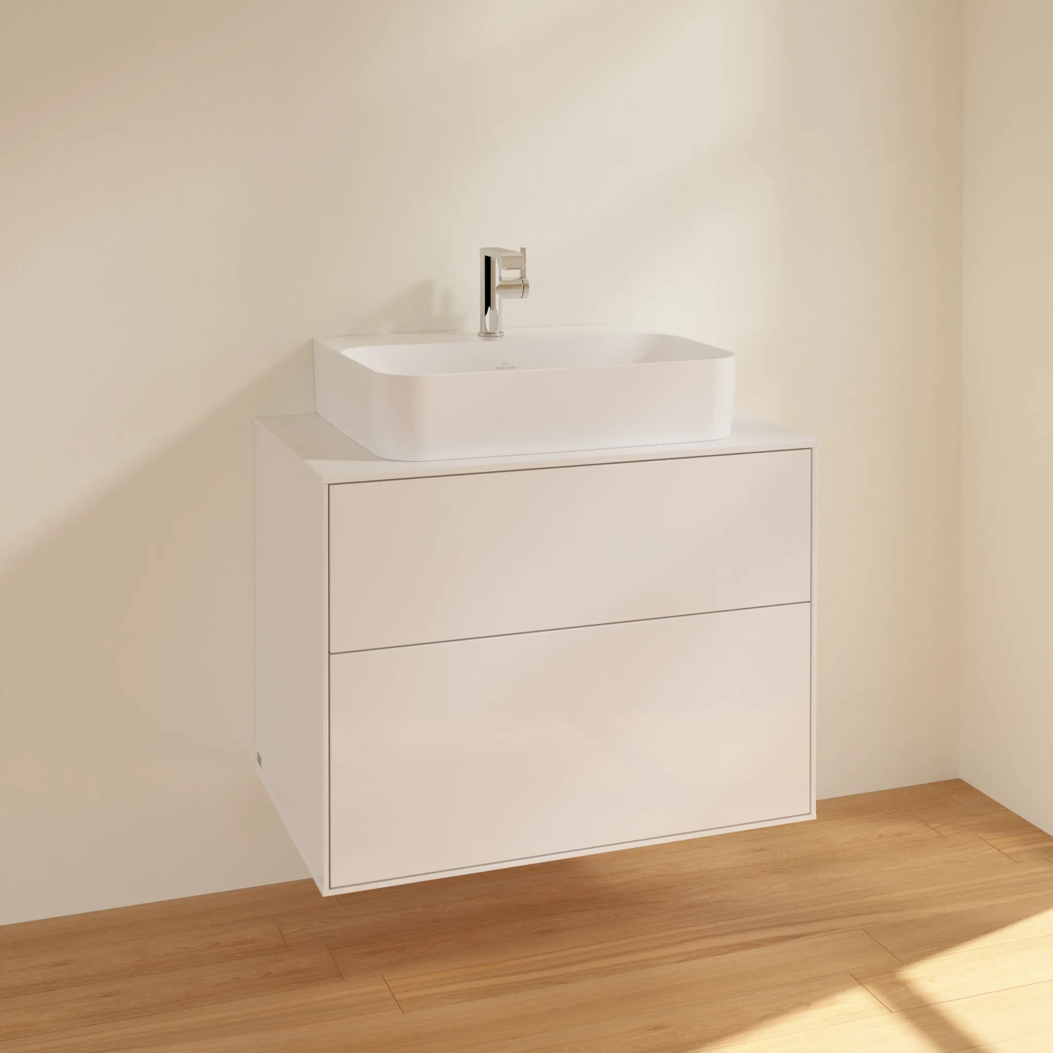 Villeroy & Boch Waschtischunterschrank „Finion“ für Schrankwaschtisch 800 × 603 × 501 mm Glossy White Lacquer, für Becken mittig Villeroy & Boch Waschtischunterschrank „Finion“ für Schrankwaschtisch 800 × 603 × 501 mm Glossy White Lacquer, für Becken mittig