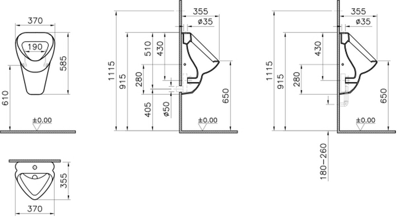 Urinal, Zulauf von oben, weiß SO145658, Sonderangebot Urinal, Zulauf von oben, weiß SO145658, Sonderangebot