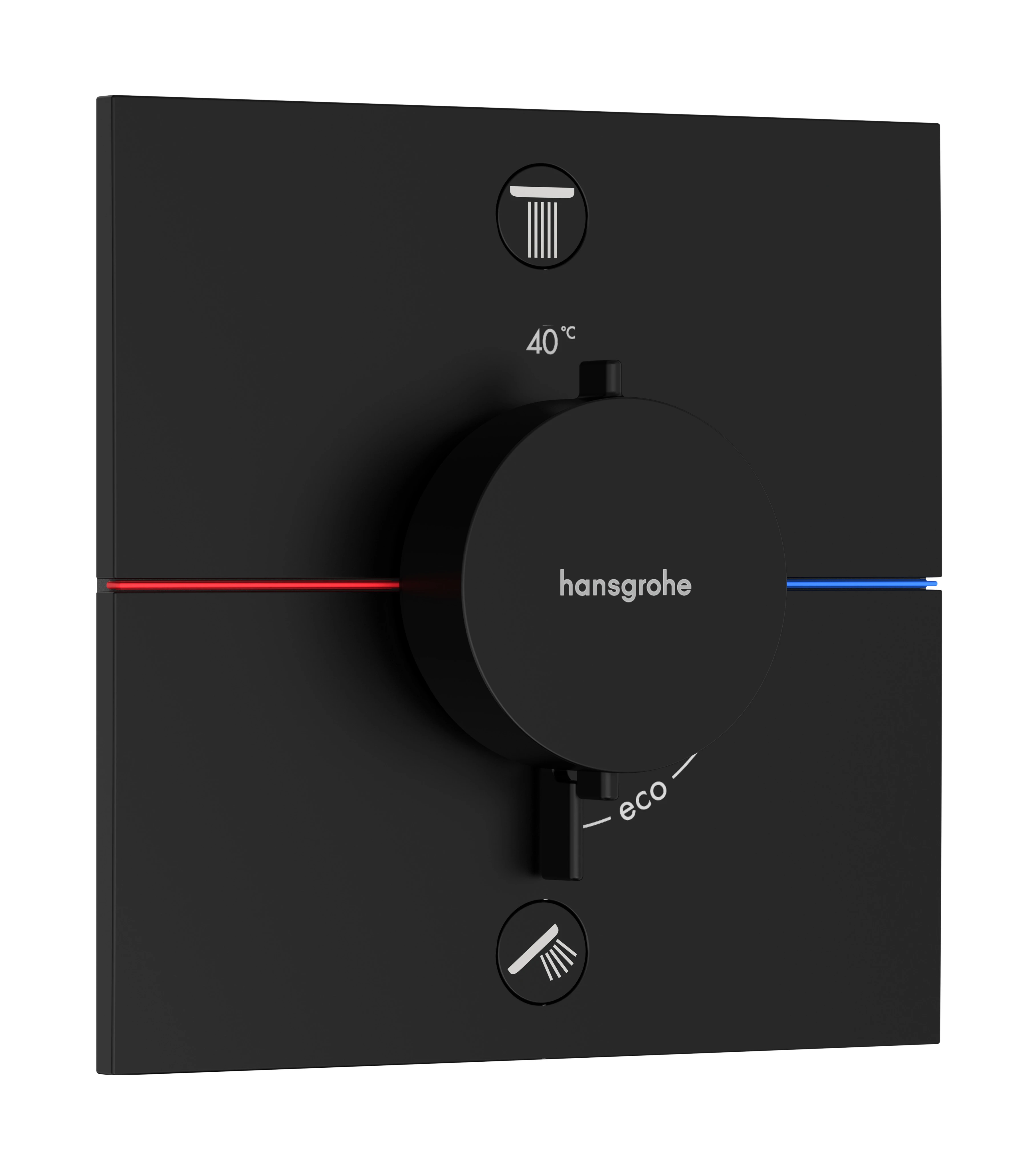 ShowerSelect Comfort E Thermostat Unterputz für 2 Verbraucher mit integrierter Sicherungskombination nach EN1717 Chrom