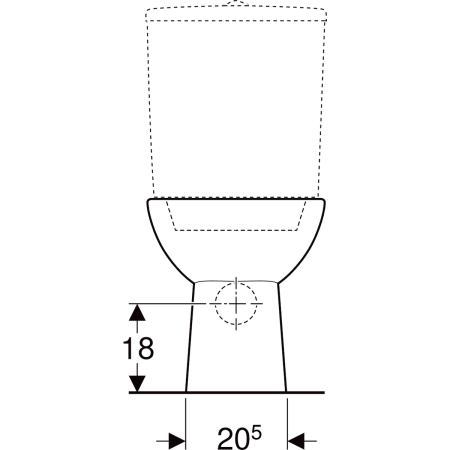 Stand-Tiefspül-WC für Kombination mit Spülkasten „Renova“ 35,7 × 39 cm in weiß alpin Stand-Tiefspül-WC für Kombination mit Spülkasten „Renova“ 35,7 × 39 cm in weiß alpin