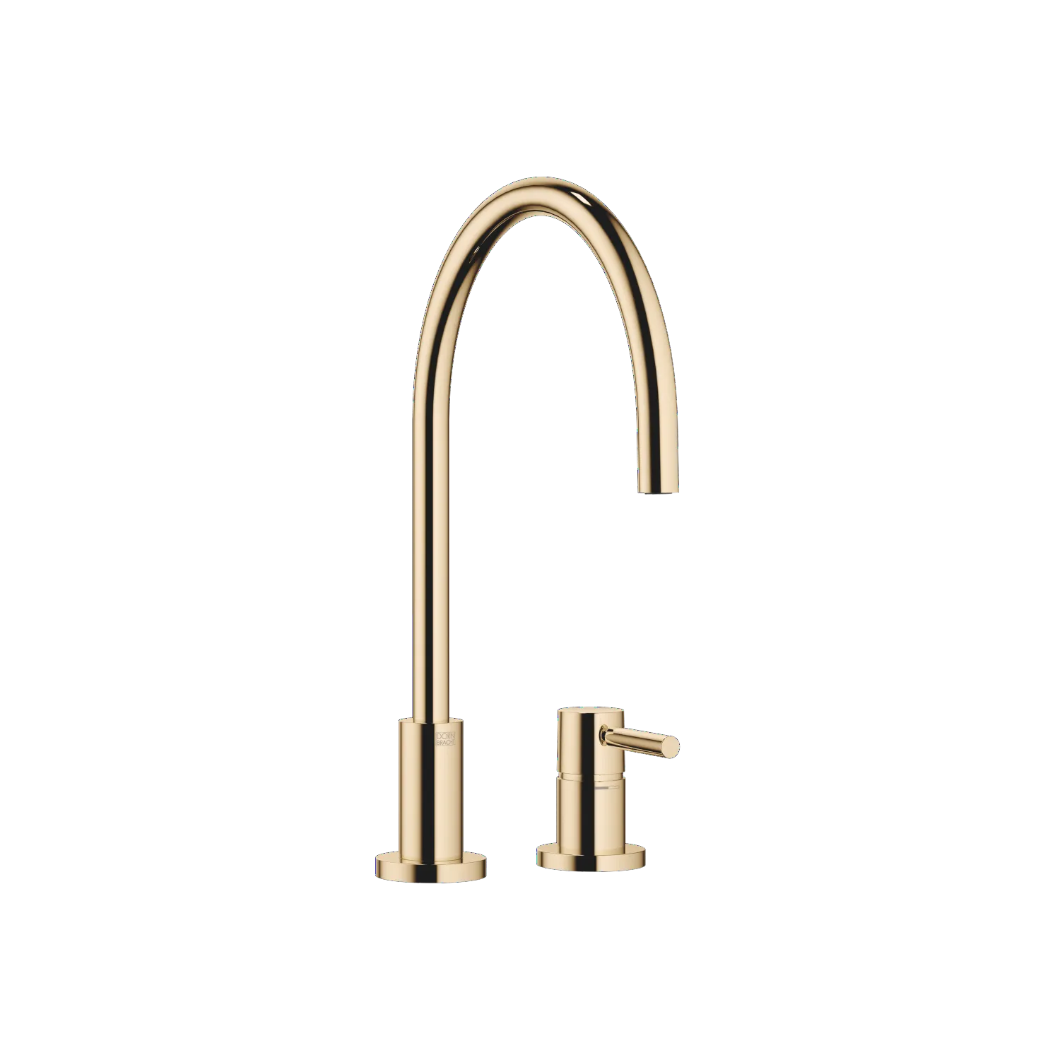Dornbracht TARA Zweilochbatterie mit Einzelrosetten Messing (23kt Gold)