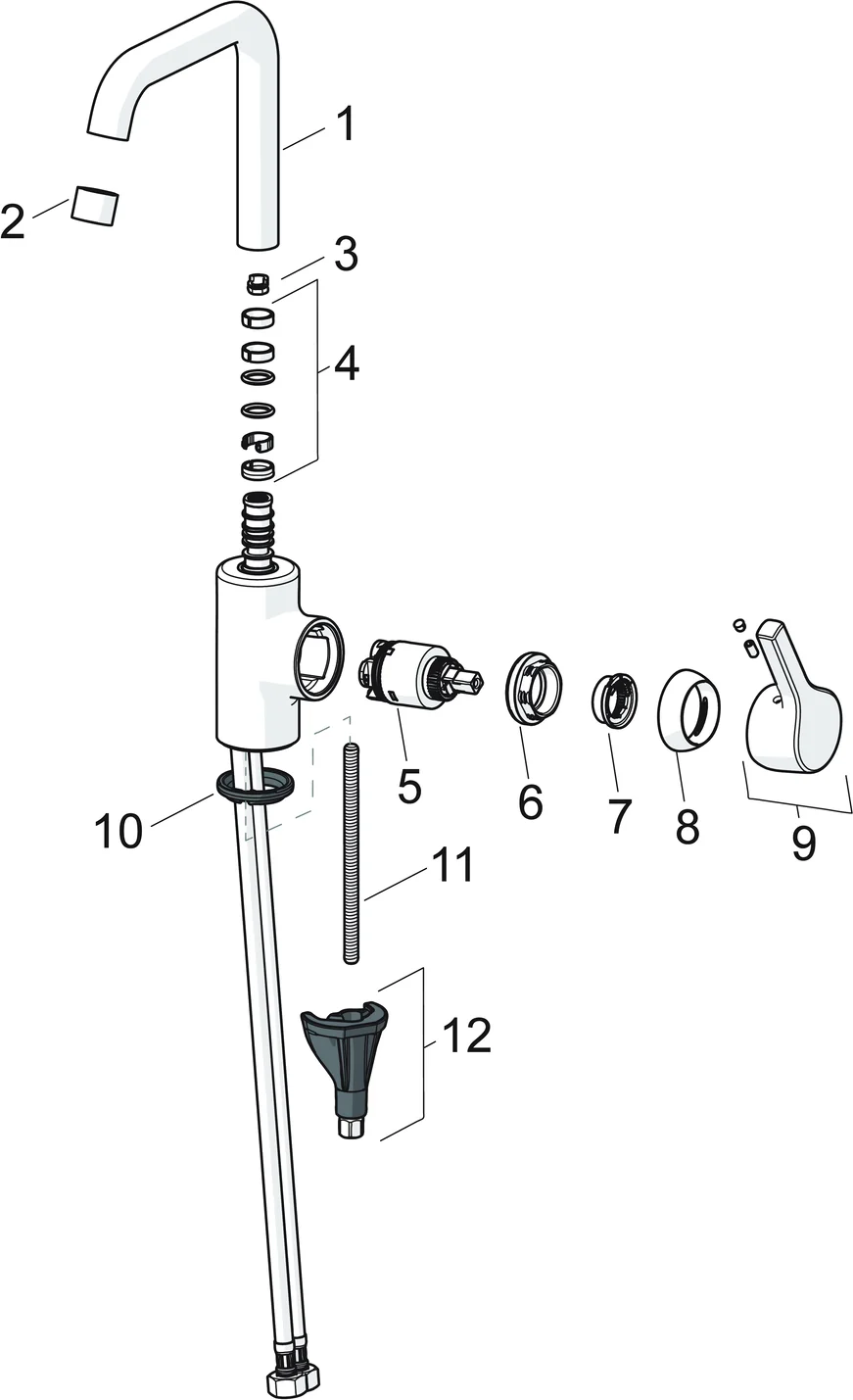 HA Einhebelmischer Waschtischbatterie HANSAPALENO 5643 Ausladung 152 mm DN15 Chrom HA Einhebelmischer Waschtischbatterie HANSAPALENO 5643 Ausladung 152 mm DN15 Chrom
