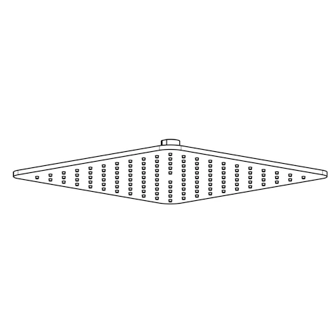 AQA Tellerkopfbrause soft edge 300 mm chrom AQA Tellerkopfbrause soft edge 300 mm chrom