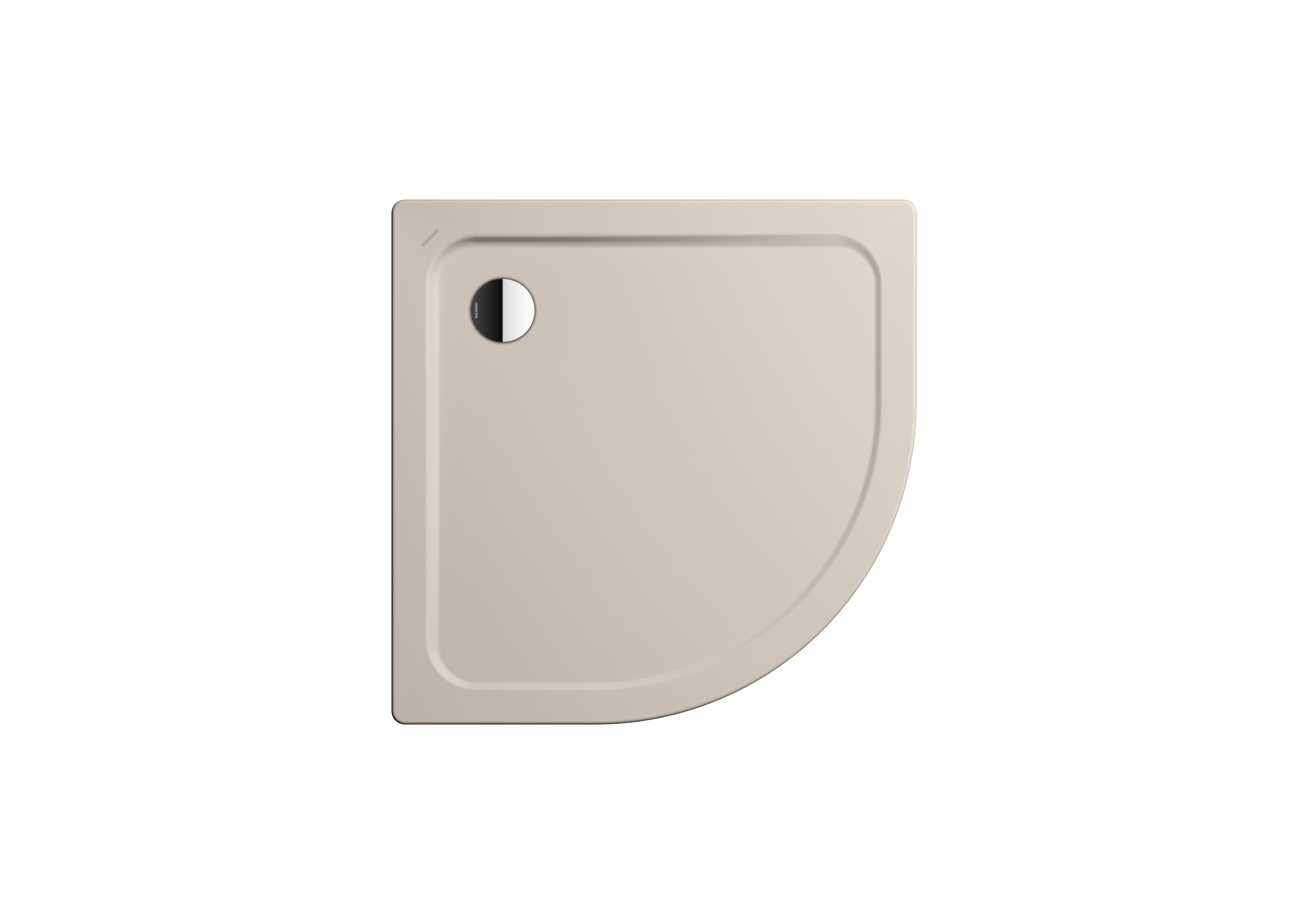 Kaldewei viertelkreis Duschwanne „Arrondo“ 90 × 90 cm in warm grey 10