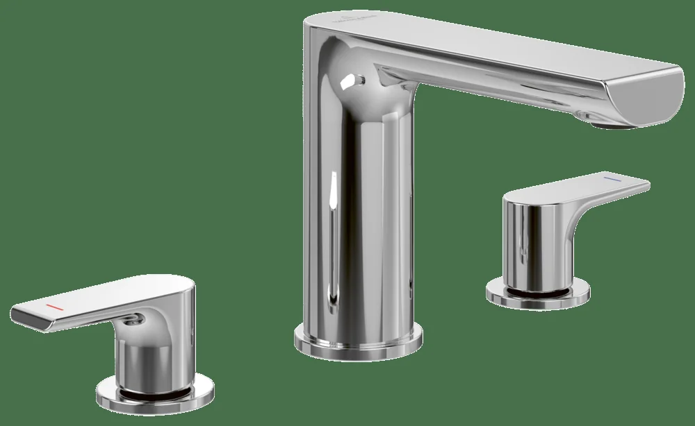 Villeroy & Boch Liberty Dreiloch-Waschtischarmatur TVW107007000, Chrom
