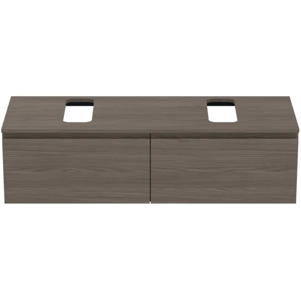 Ideal Standard Waschtischunterschrank „Finesse“ 140,2 × 37,8 × 50,5 cm Ulme dunkel Ideal Standard Waschtischunterschrank „Finesse“ 140,2 × 37,8 × 50,5 cm Ulme dunkel