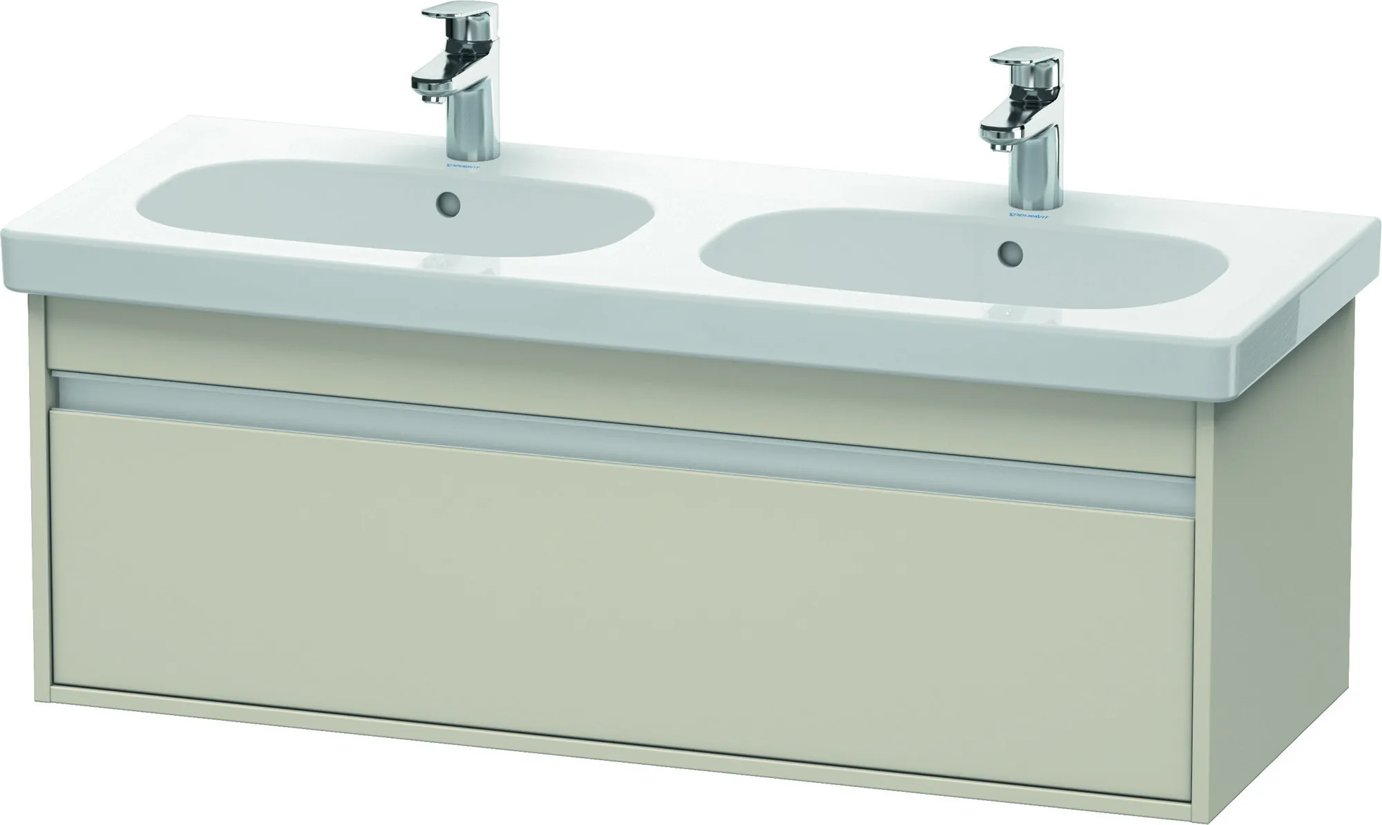 Duravit Waschtischunterschrank wandhängend „Ketho“ 115 × 41 × 45,5 cm Taupe Matt Duravit Waschtischunterschrank wandhängend „Ketho“ 115 × 41 × 45,5 cm Taupe Matt
