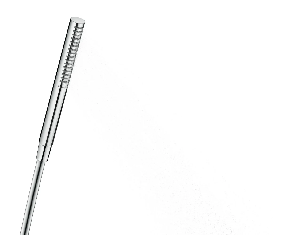 Hansgrohe Pulsify S Stabhandbrause 100 1jet EcoSmart+ Chrom, 98 x 24 mm, PowderRain Strahlart, QuickClean, max. Durchfluss 5,4 l/min ab 3 bar