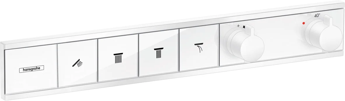 Hansgrohe RainSelect Thermostat Unterputz, 4 Verbraucher, mattweiß