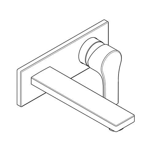 Kludi ZENTA SL WT-2LOCH-WAND-EHM Waschtisch-Einhandmischer chrom Kludi ZENTA SL WT-2LOCH-WAND-EHM Waschtisch-Einhandmischer chrom