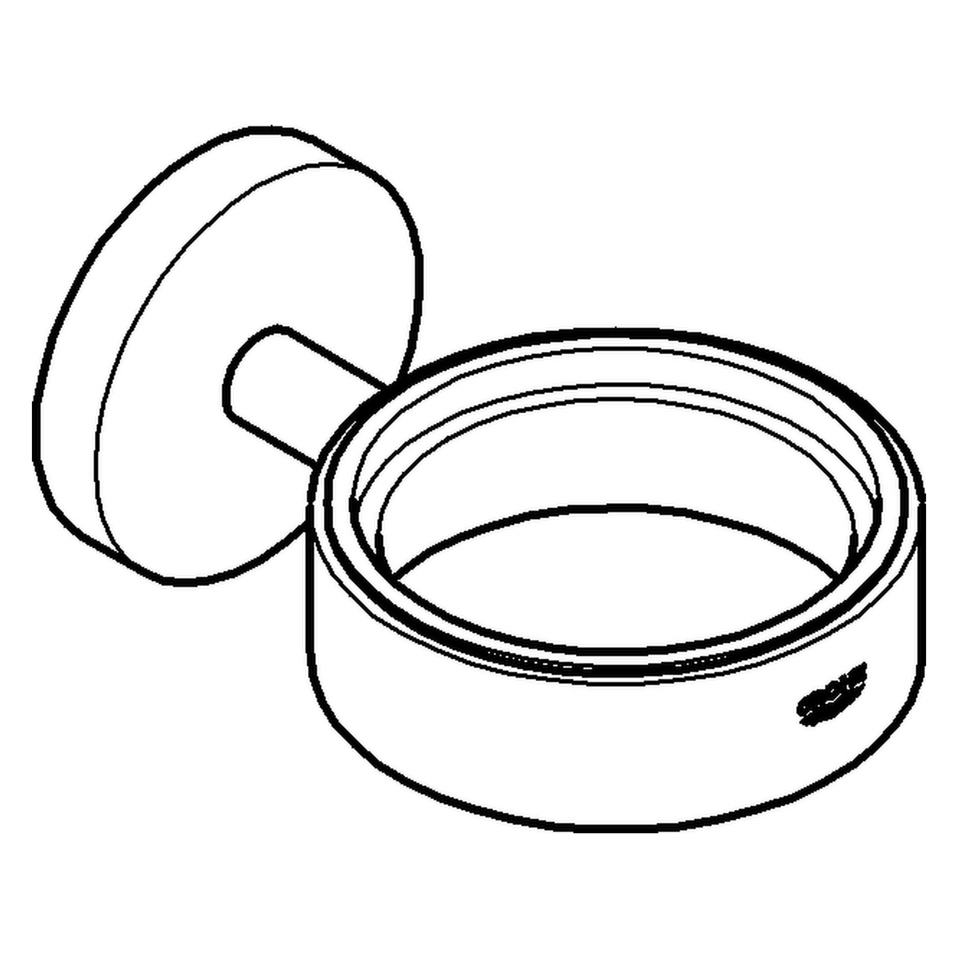 Halter Essentials 40369_1, für Glas, Seifenschale, Seifenspender, chrom Halter Essentials 40369_1, für Glas, Seifenschale, Seifenspender, chrom