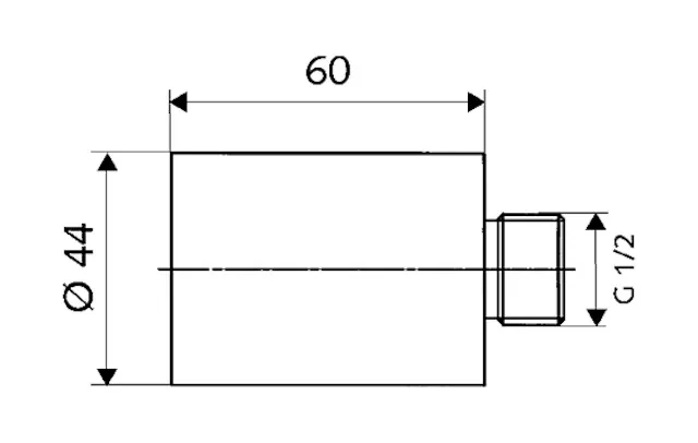 Verlängerung PETIT SC, DN 15 G 1/2 AG, DN 15 G 1/2 IG, Verlängerung um: 60 mm, chrom Verlängerung PETIT SC, DN 15 G 1/2 AG, DN 15 G 1/2 IG, Verlängerung um: 60 mm, chrom