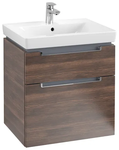 Villeroy & Boch Waschtischunterschrank „Subway 2.0“ 587 × 590 × 454 mm Arizona Oak, für Becken mittig, ohne Beleuchtung