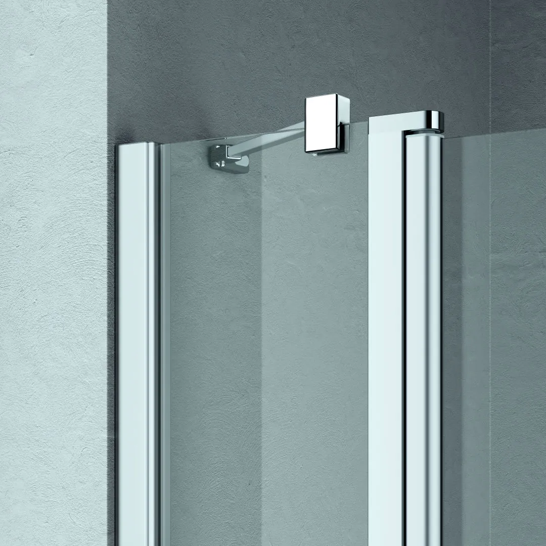 Kermi Duschtür Pendeltür 1-flügelig mit Festfeld links für Nische und Ecke „LIGA“ 185 cm Glas Klar, Profile Silber Mattglanz, Drehtür einteilig Kermi Duschtür Pendeltür 1-flügelig mit Festfeld links für Nische und Ecke „LIGA“ 185 cm Glas Klar, Profile Silber Mattglanz, Drehtür einteilig