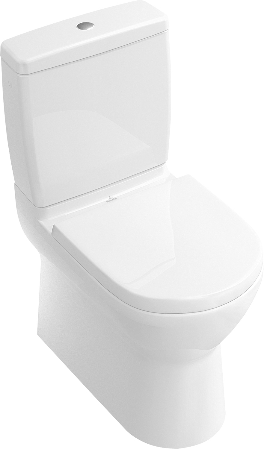 Stand- Tiefspül-WC für Kombination mit Spülkasten „O.novo“ 36 × 40 cm, mit Spülrand