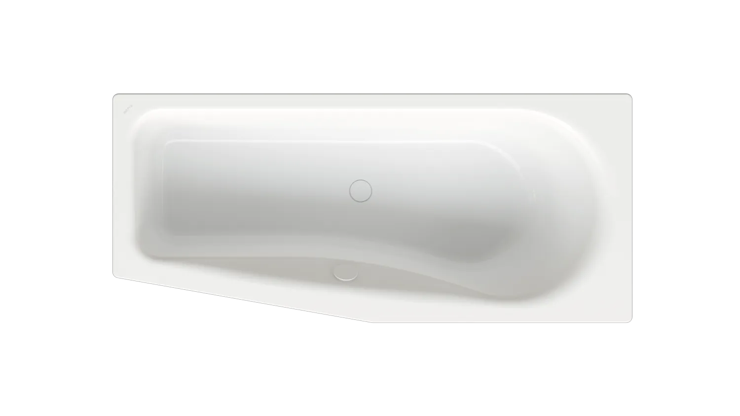 BetteLuna Badewanne, Sonderform Luna Weiß links, 1700x750x450 mm, glasierter Titan-Stahl, Einbau, Unterbau, Raumspar-Badewanne BetteLuna Badewanne, Sonderform Luna Weiß links, 1700x750x450 mm, glasierter Titan-Stahl, Einbau, Unterbau, Raumspar-Badewanne