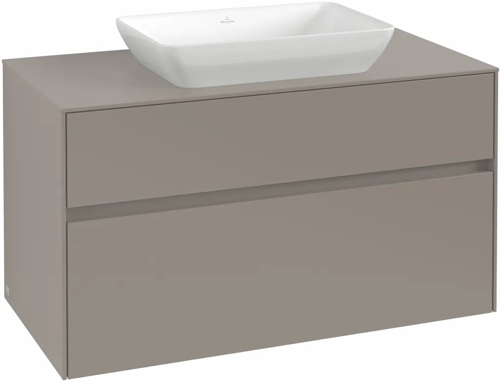 Villeroy & Boch Waschtischunterschrank „Collaro“ 1000 × 548 × 500 mm Graphite, ohne Beleuchtung, für Becken mittig Villeroy & Boch Waschtischunterschrank „Collaro“ 1000 × 548 × 500 mm Graphite, ohne Beleuchtung, für Becken mittig