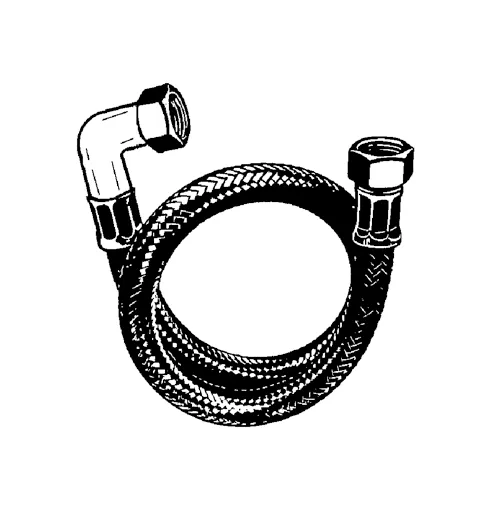 Kludi ROTEXA Badewanne-Ablaufgarnitur, Kludi Nirosta-Druckschlauch L 600mm Neutral, W270