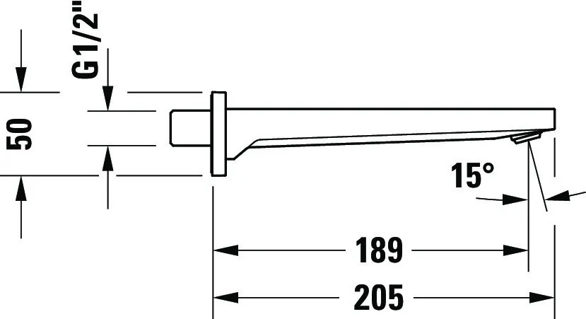 Auslauf für Armaturen „Manhattan“ in Schwarz (matt) Auslauf für Armaturen „Manhattan“ in Schwarz (matt)