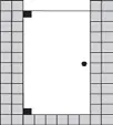 Nischensituation 1-teilig bis B. 1000 x H. 2000 mm