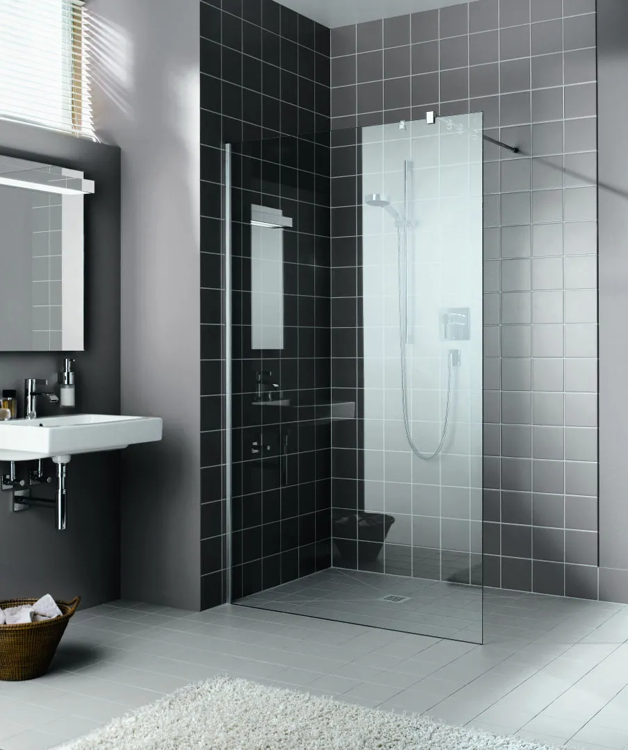 Kermi Duschdesign Walk-In-Duschkabine WALK-IN Wall „FILIA“ Glas Klar, Profile Silber Hochglanz, BV: 775 - 775 mm H: 2000 mm Kermi Duschdesign Walk-In-Duschkabine WALK-IN Wall „FILIA“ Glas Klar, Profile Silber Hochglanz, BV: 775 - 775 mm H: 2000 mm