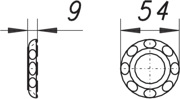 Kontermutter zu HL 400/405/406, grau, 1″ Kontermutter zu HL 400/405/406, grau, 1″