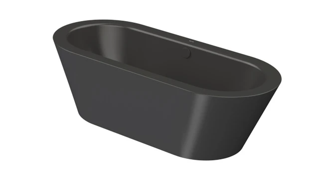 Bette Badewanne „BetteStarlet Oval Silhouette“ freistehend oval 185 × 85 cm in Anthracite
