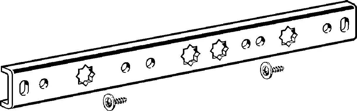 Viega „Sanfix“ Montageschiene für Wandscheibe verzinkt Viega „Sanfix“ Montageschiene für Wandscheibe verzinkt
